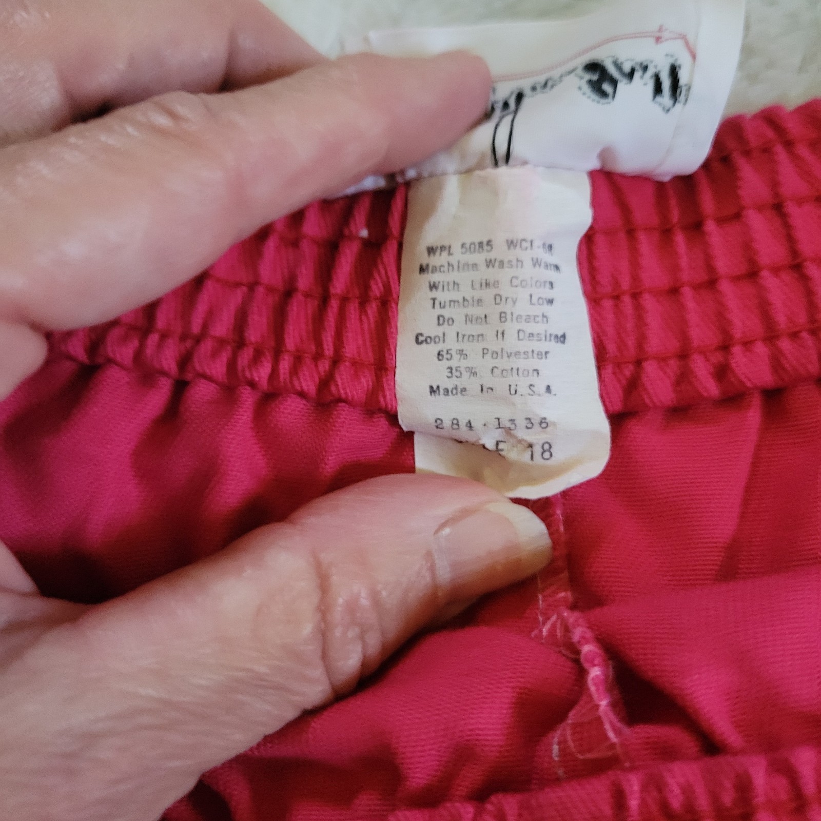 VTG 80s Hampton East Pink Athletic Shorts Size 18 WAIST 29.75 IN. Made In USA