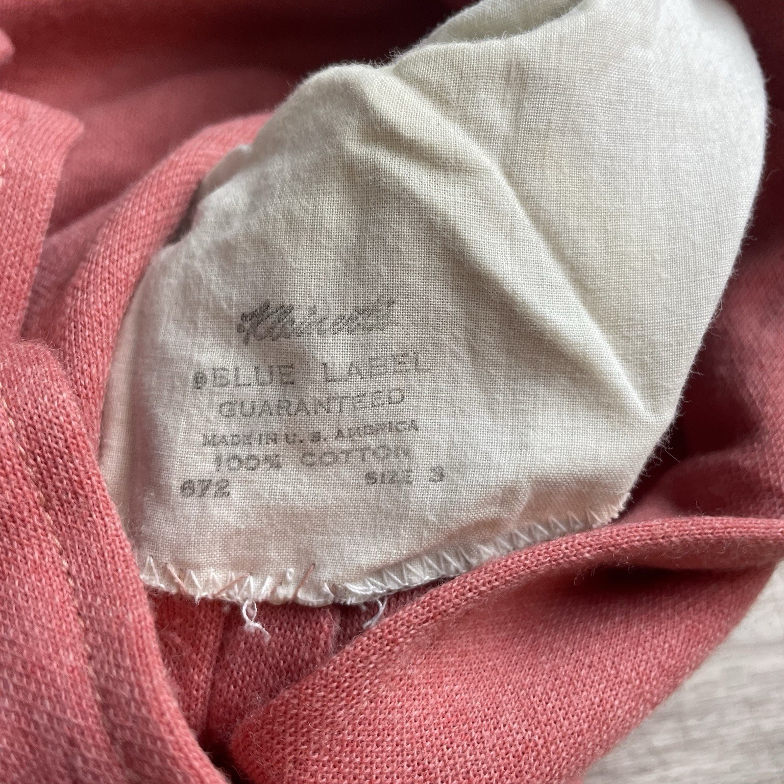 Vintage Women’s Kleinert’s duster-style housecoat Size 3 Muted Coral Pink