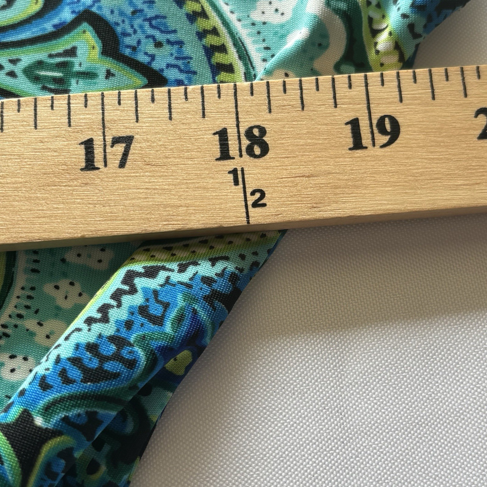 Vtg Carol Rose Peplum Top Blouse Petite Med Teal Lime Black Paisley Boho Peasant