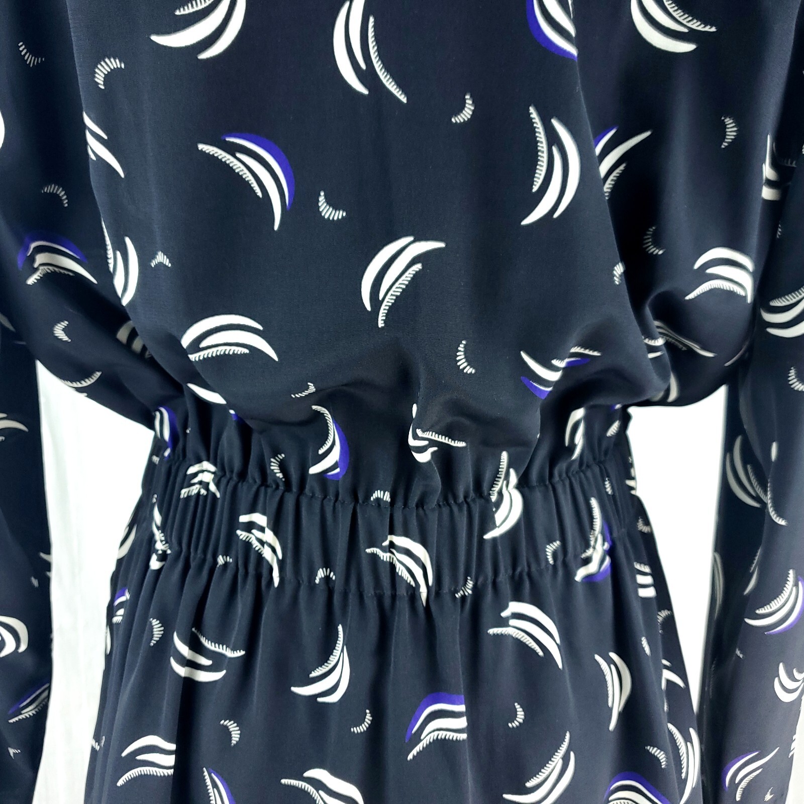 Vintage COUNTERPARTS Graphic Print Oversize Blazer Jacket – SZ 6 – Cinched Waist