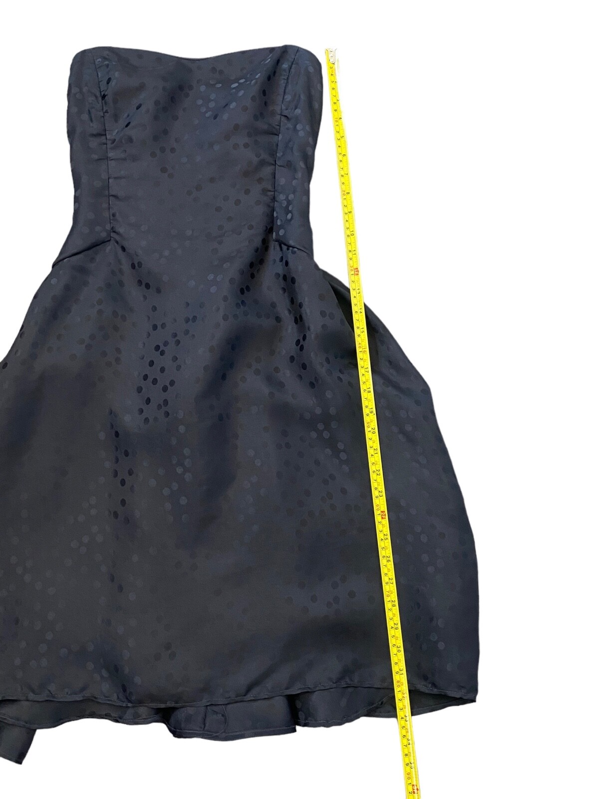 Vintage CAROLINA HERRERA Black 80s 90s Strapless Cocktail Dress Small Top Video