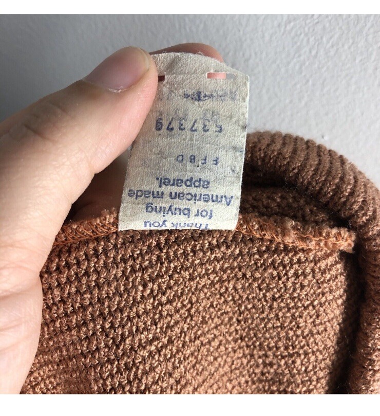 Venice Knitting Mills Womens Size 18 Union Made Rose Gold Skirt Vintage Granny