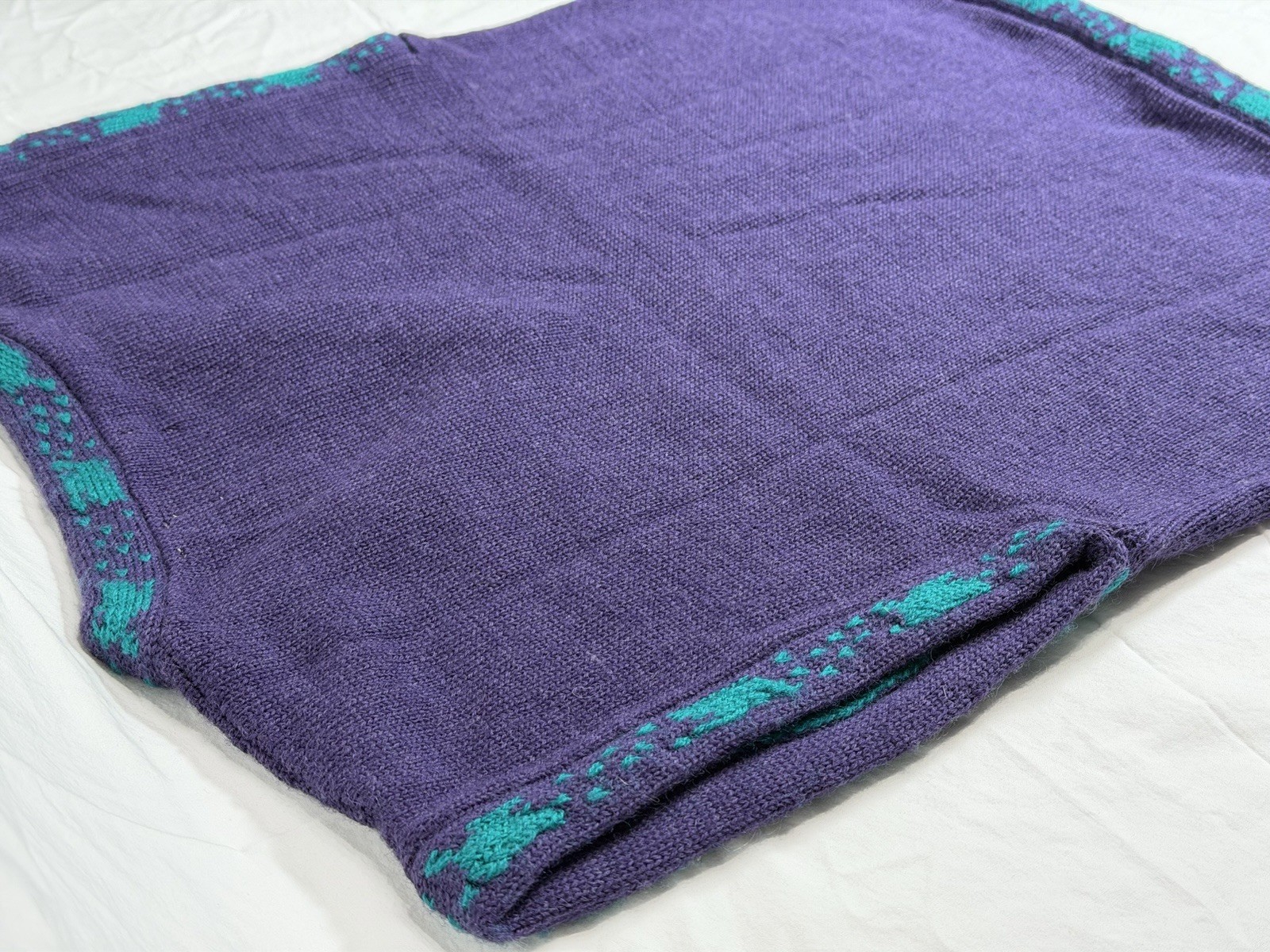 Vintage Alpenblick 100% wool Women’s Sweater Vest Purple NWT Size 38 US 6