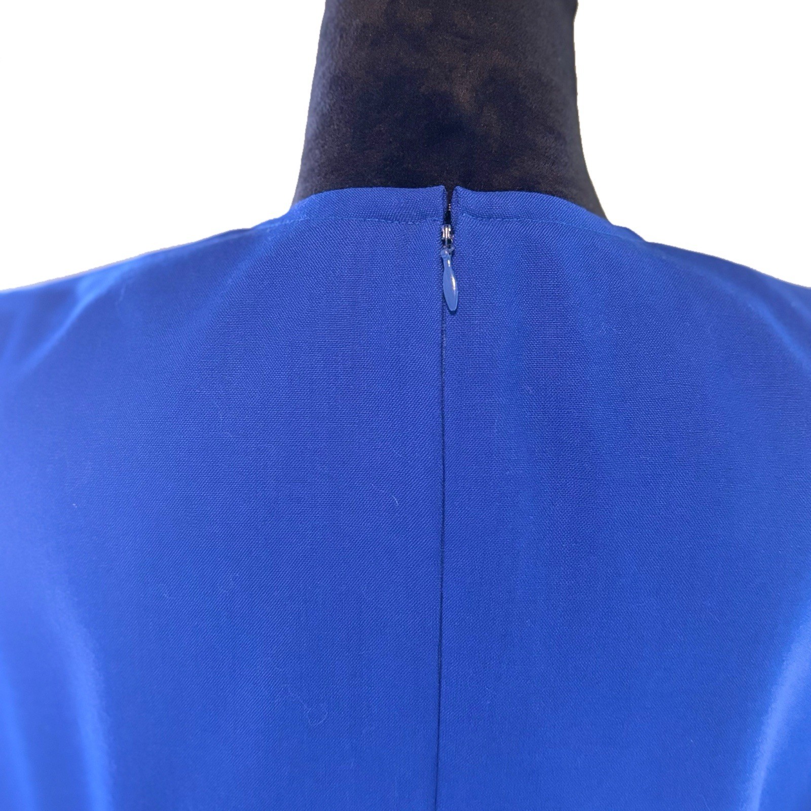 NWOT Vintage Nina Ricci Royal Blue Dress With Decorative Bow Size FR 44/ US 12