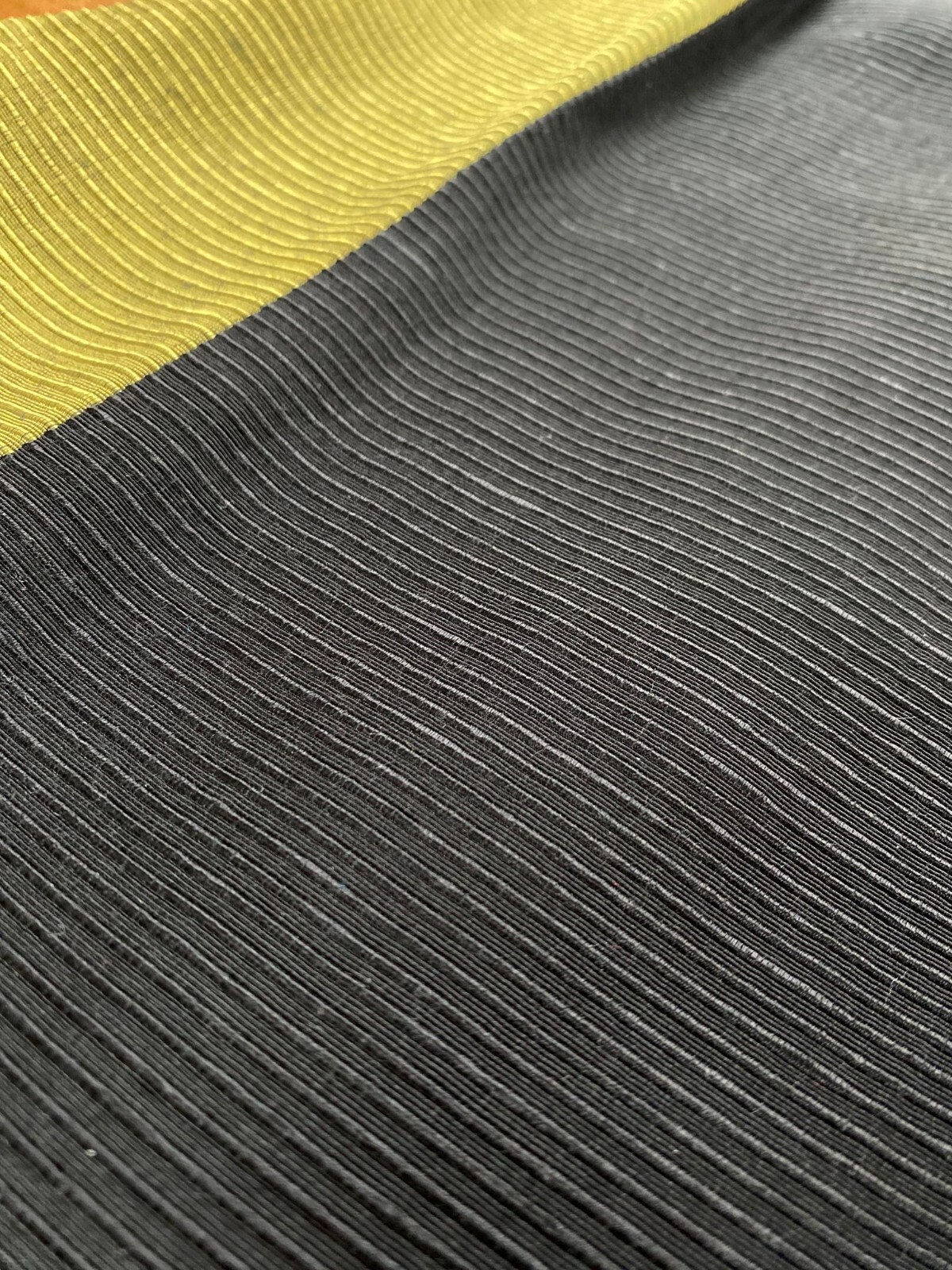 Vintage Early 1990s Black Gold Ribbed Bodycon LBD Cutout Dress