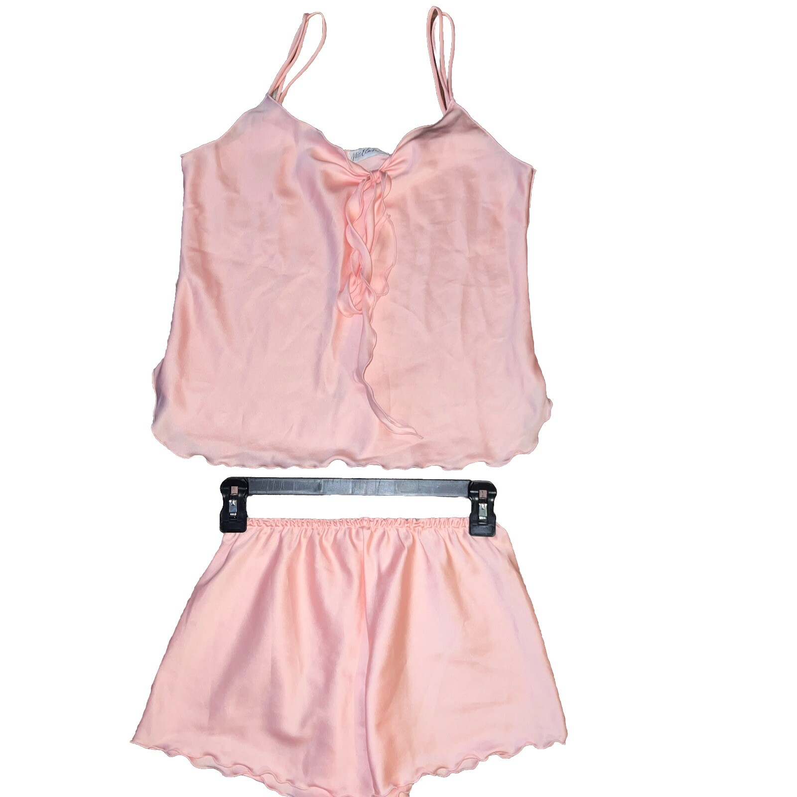 Vtg Miss Elaine Said Fifth Avenue Pink Sleep Wear 2pc Small USA Union Made