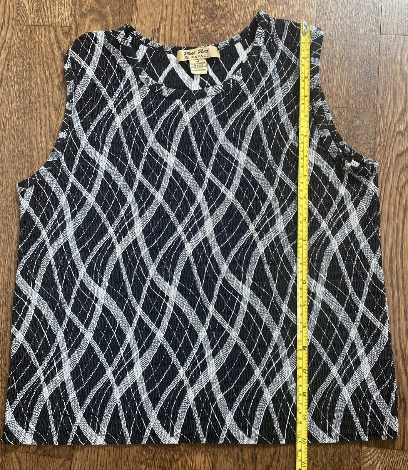 Vintage Pleat Pleat By Rafael 2 Piece Set Tank Maxi Skirt Medium Geometric