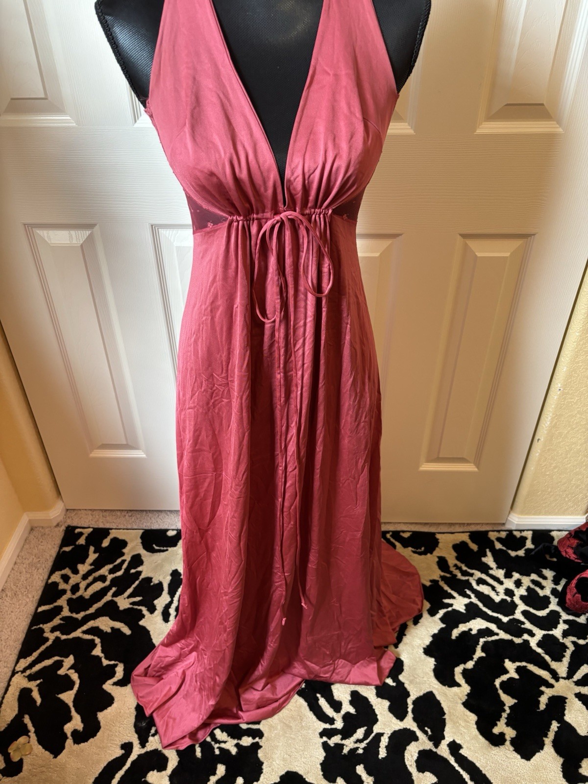 Vintage Nightgown By Blanche Ralph Montenero Dark Pink