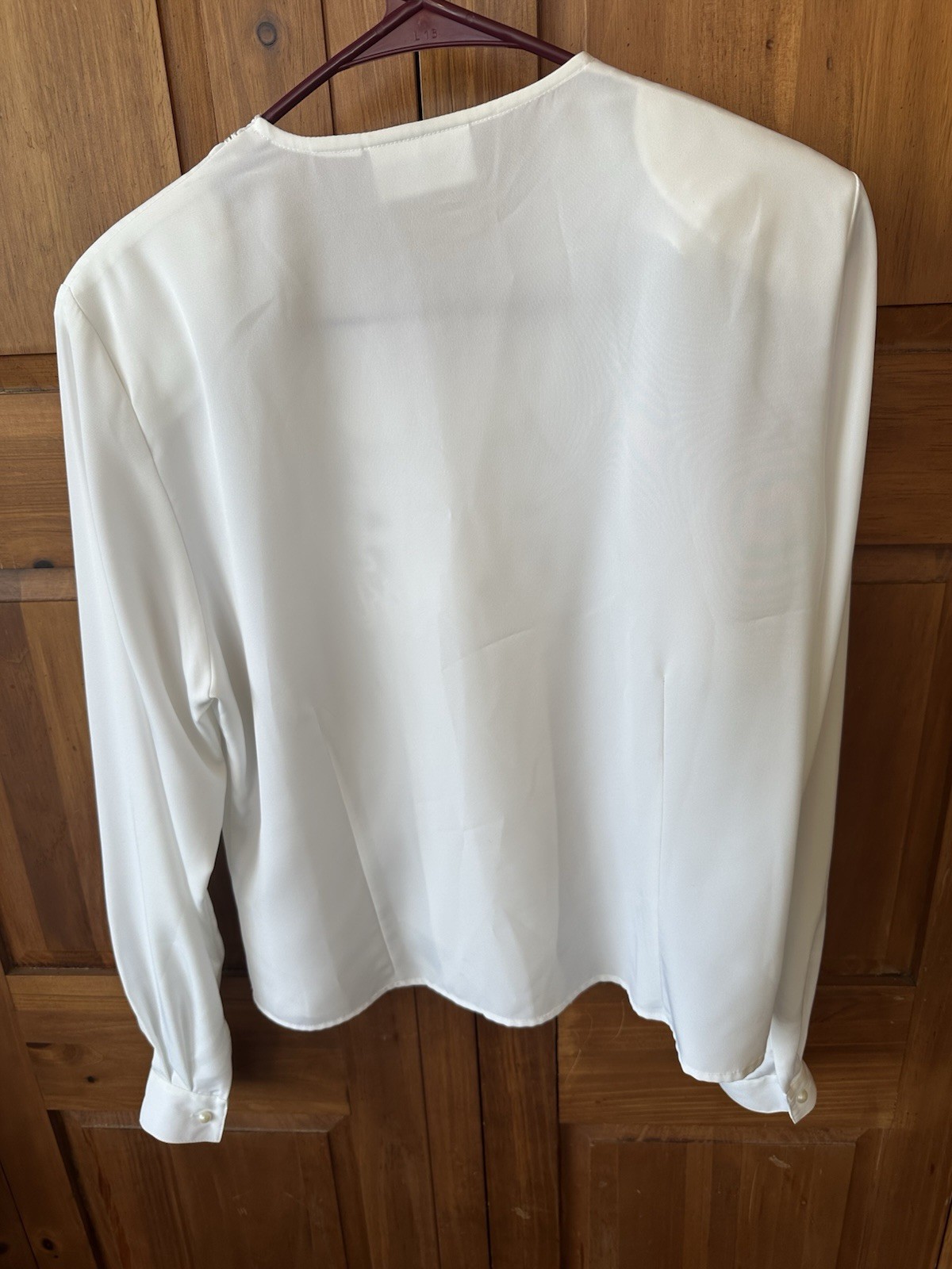 Vtg 80s Christie & Jill White Embroidered Blouse Vtg Sz 12 (M/8-10) Pearl Button