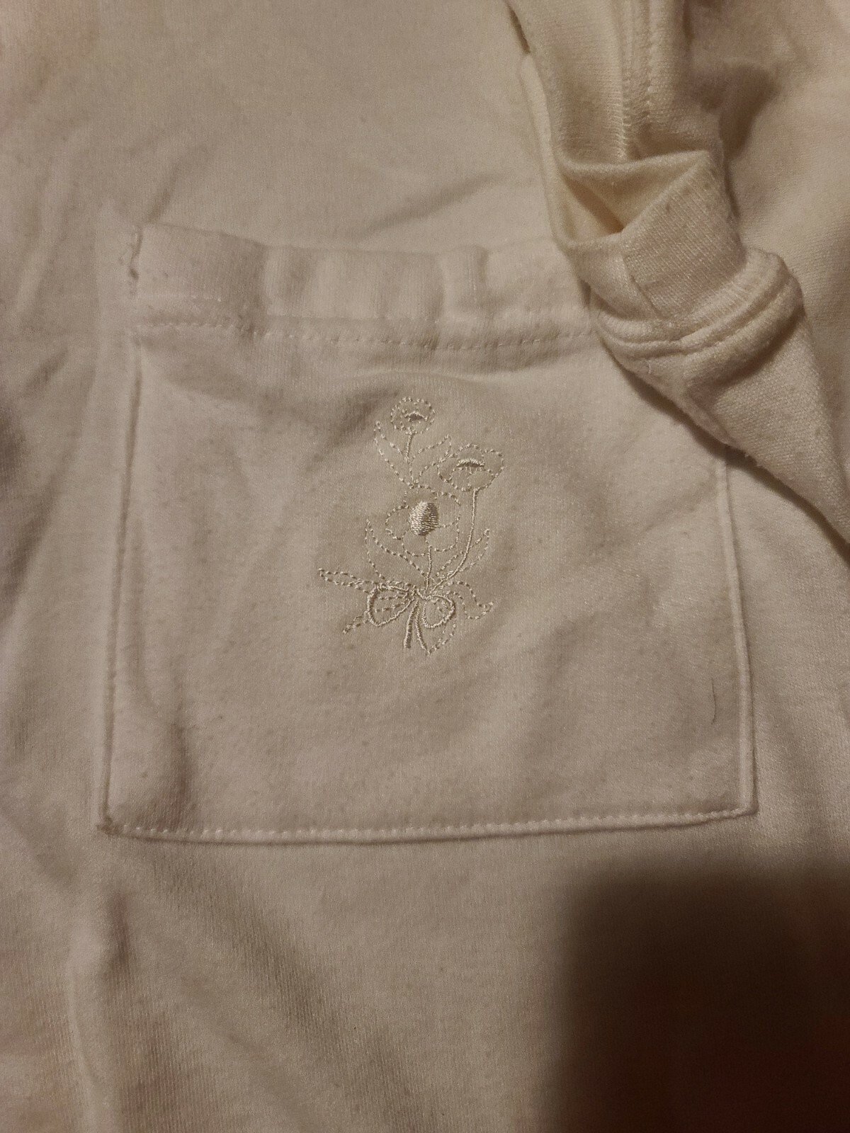 Bramble Lane White Pullover – Large- EUC