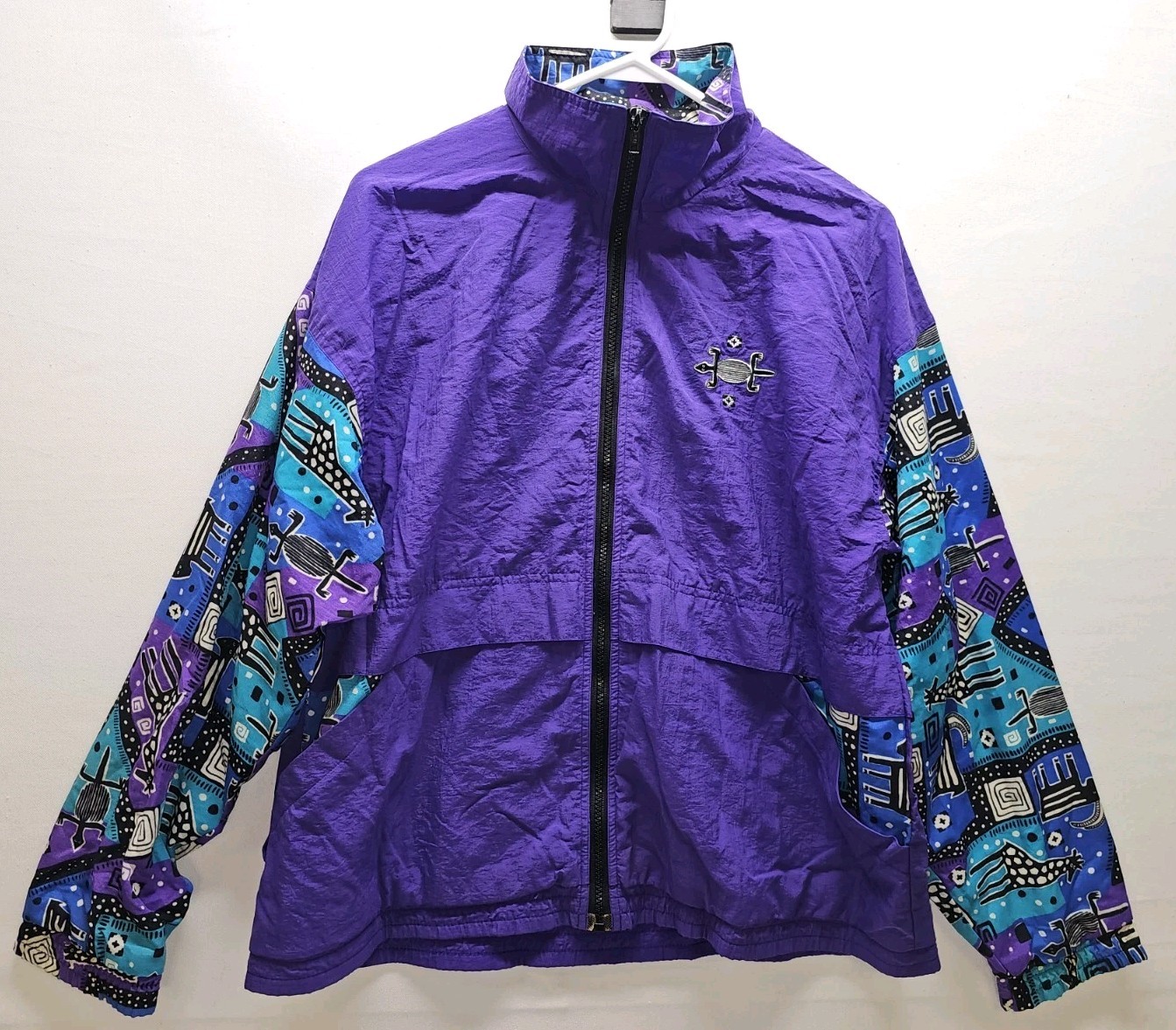 Vintage 90s White Stag Sport Collection Jacket Womens Medium M Purple Aztec