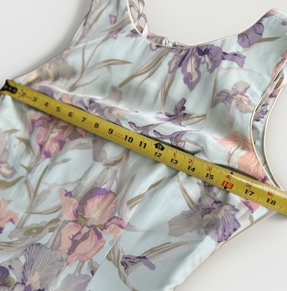 VTG Women’s Sz 6 100% Silk Floral Sheath Lined Dress Pastel Iris Print Y2K EVC