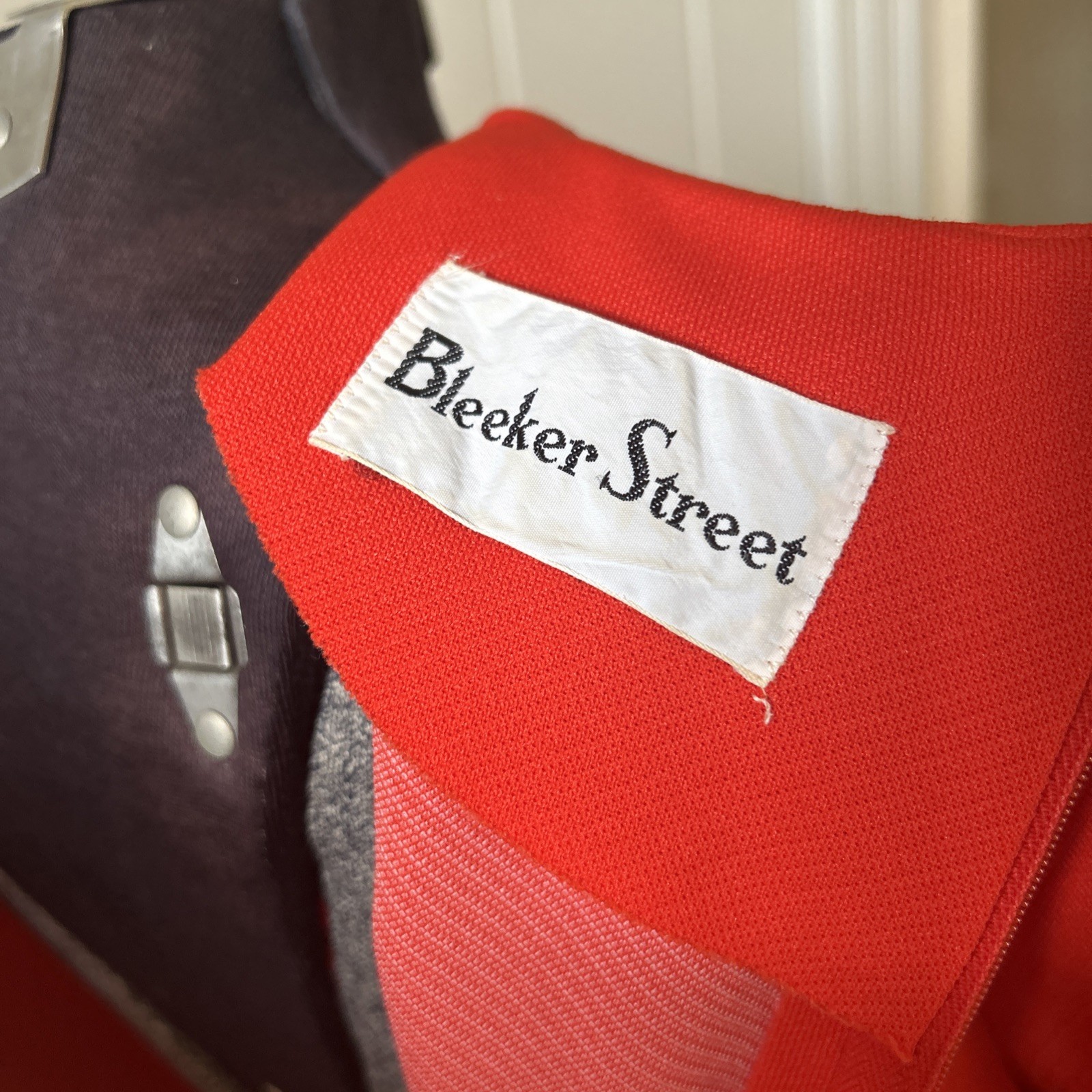Vintage 1960’s Bleeker Street Mid Bright Orange Mod Dress