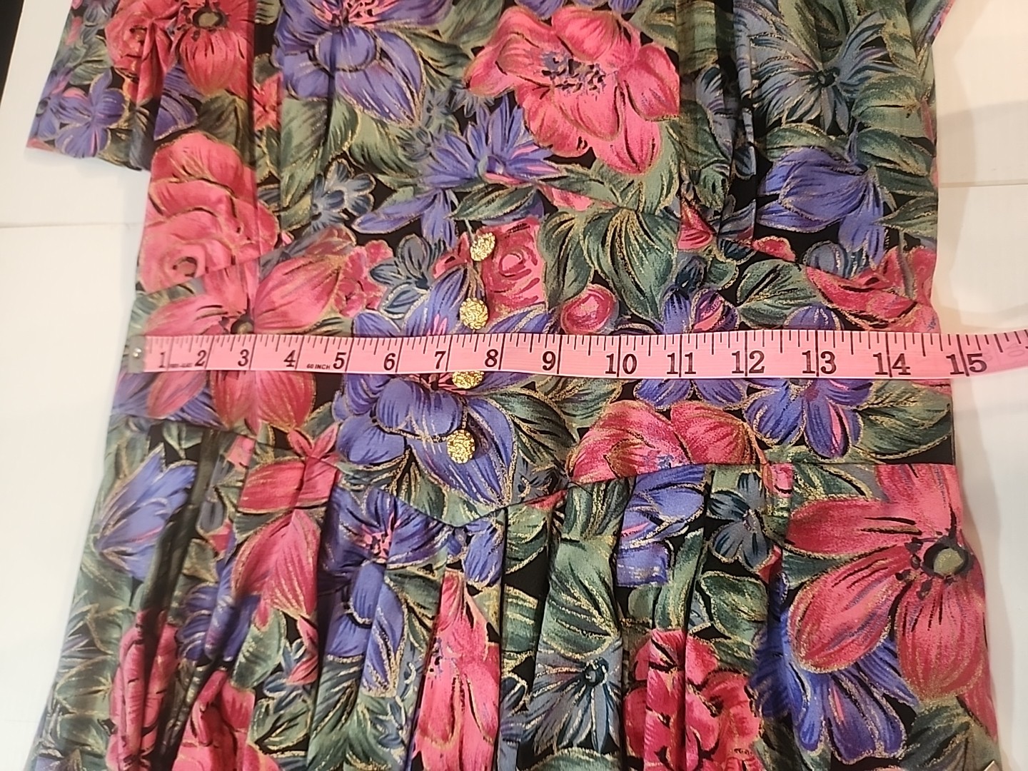 Vintage Miss Dorby Pink Purple Floral Maxi Dress Size 16 NWT