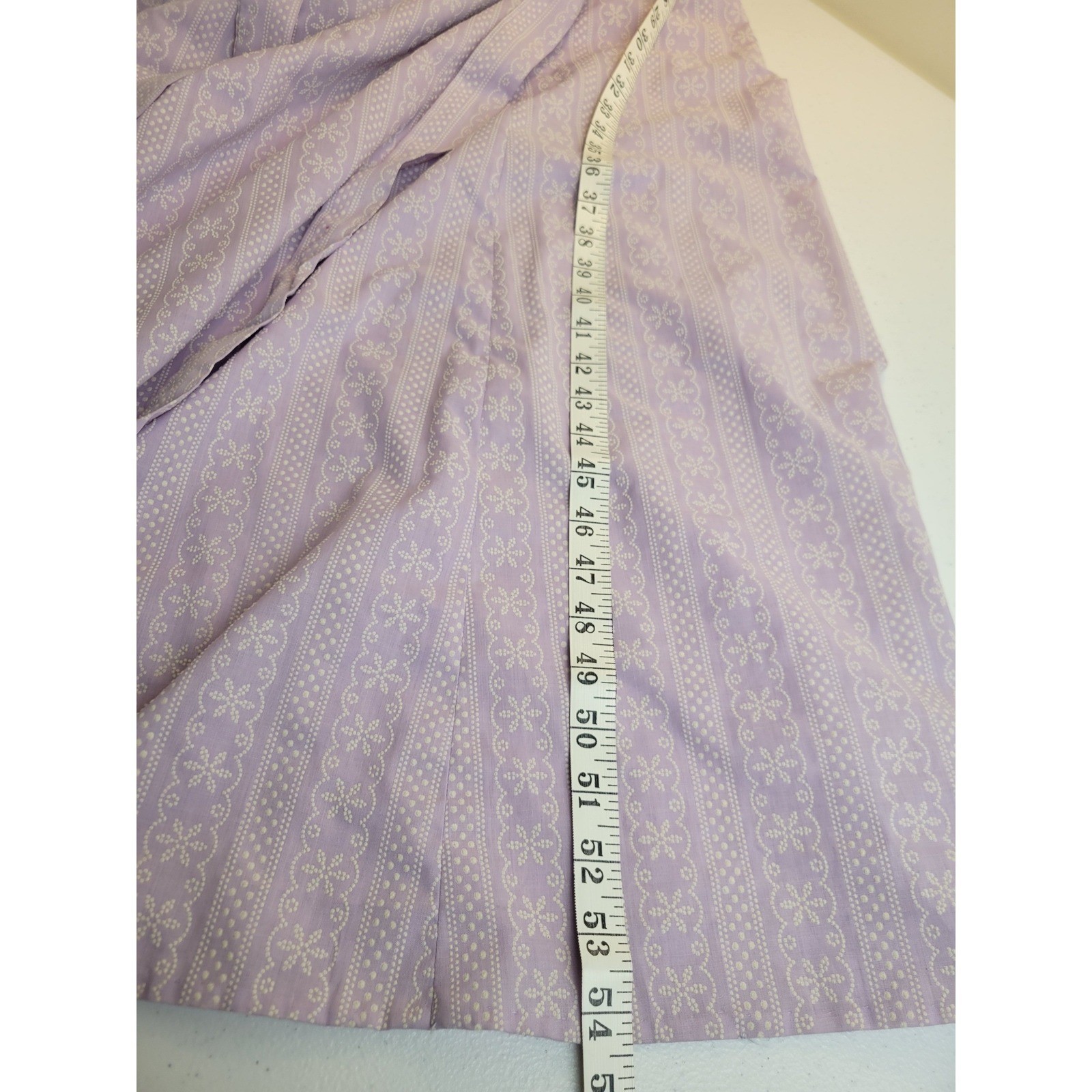 Vtg Maxi Dress Vintage Handmade Cottagecore Prairie Ruffle Purple Lavender XS