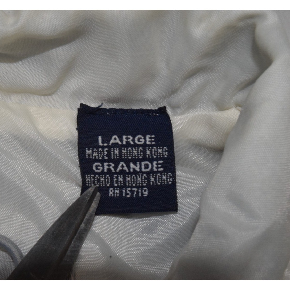 Vintage Vest Catalina Size L 90s Cloudy Gray Water Resistant Nylon Lined Zip Up