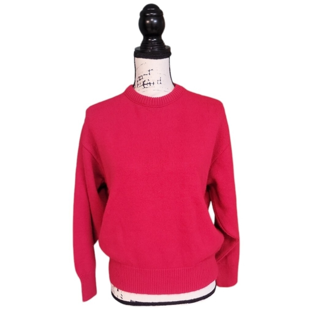 Vintage 70s Picket And Post Preppy Cottage Crewneck Sweater