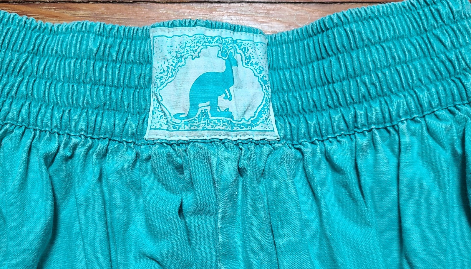 Vintage 80s Shorts Womens 7/8 Pull On Elastic Waist Cotton Baggy Loose Bermuda