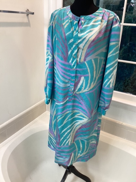Vintage 1980’s Schrader Sport New York Shirt Dress – Size 12
