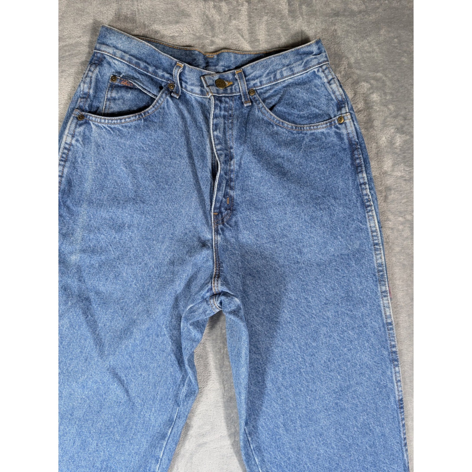 Vintage Chic High Rise Relaxed Fit Tapered Leg Jeans Made in USA Size 12 Average
