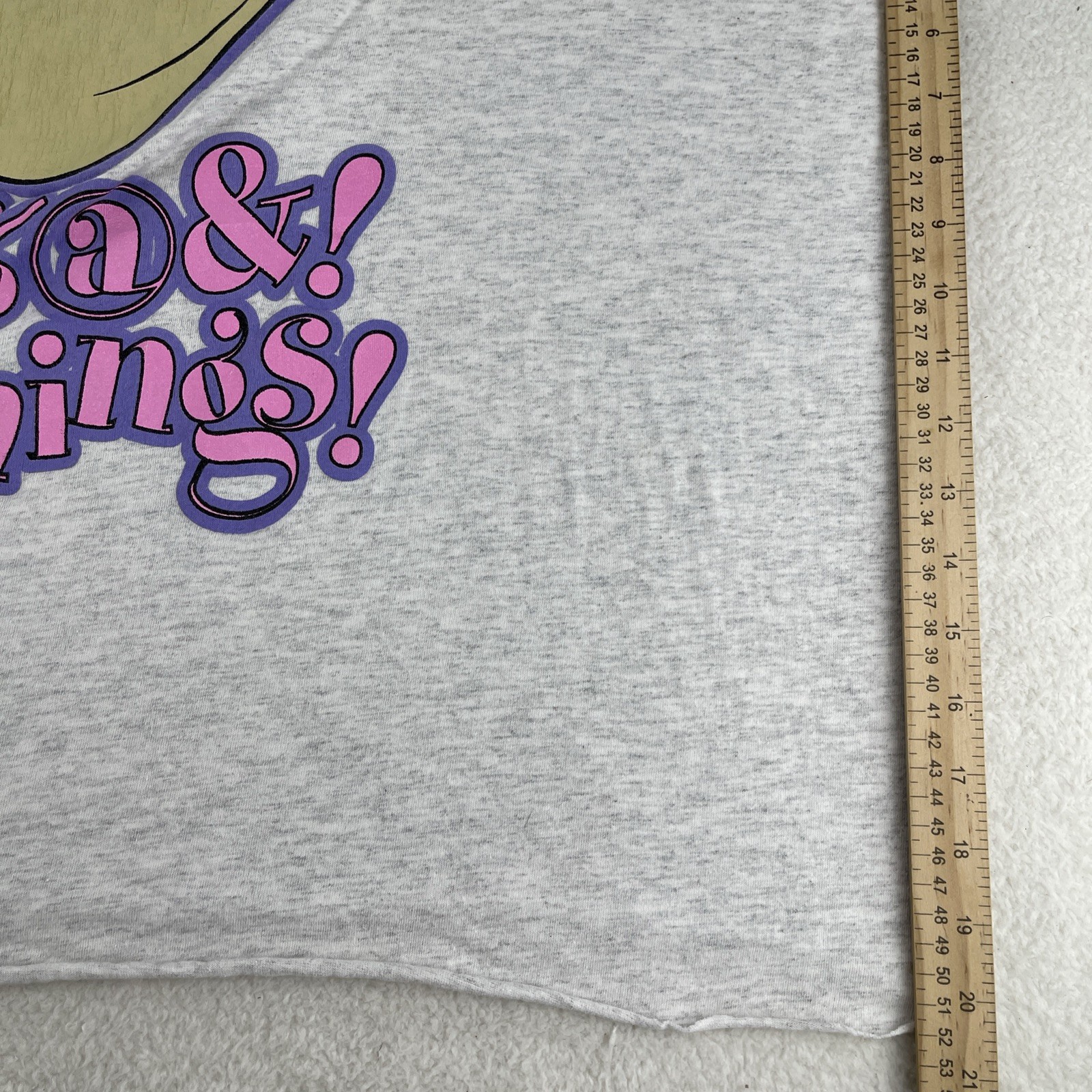 Vintage 1995 Looney Tunes Taz Tasmanian Devil Long T-Shirt One Size XL Sleep