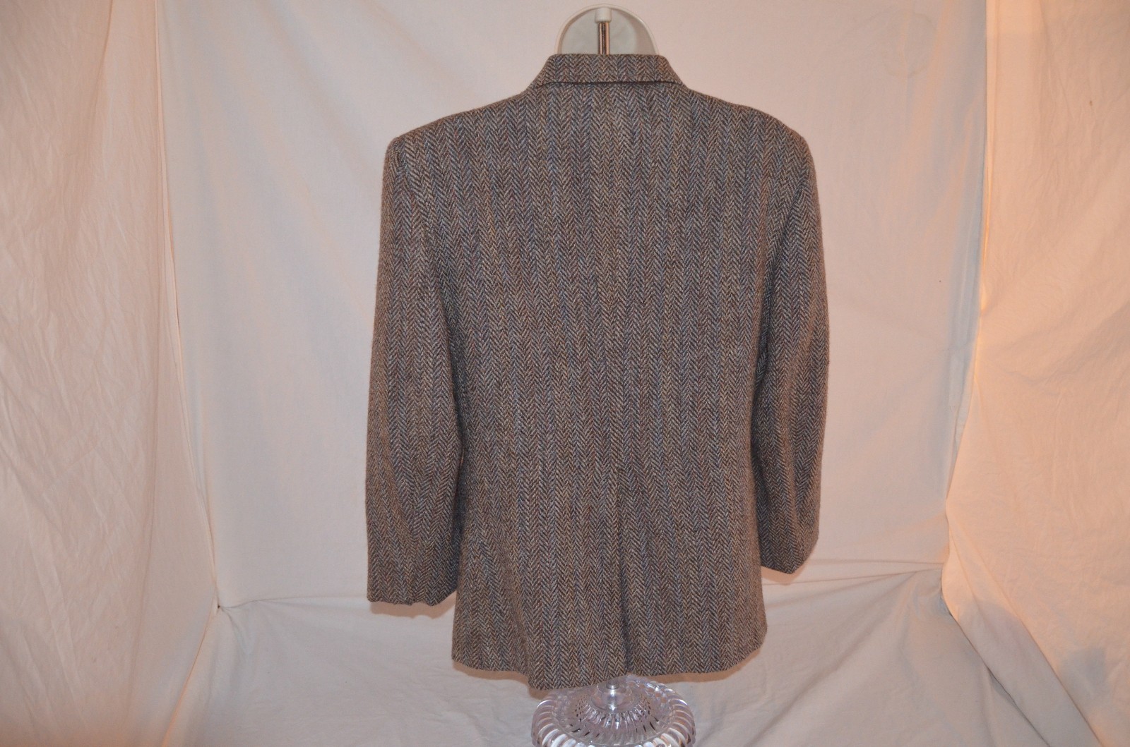 VTG 70s Lady Hardwick Harris Tweed Coat Scottish Wool Women’s 8 Made in USA