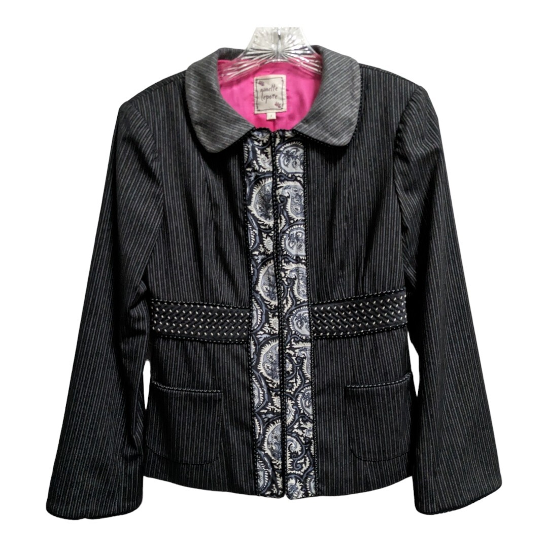 Vintage Nanette Lepore Black Blazer Jacket Size 2