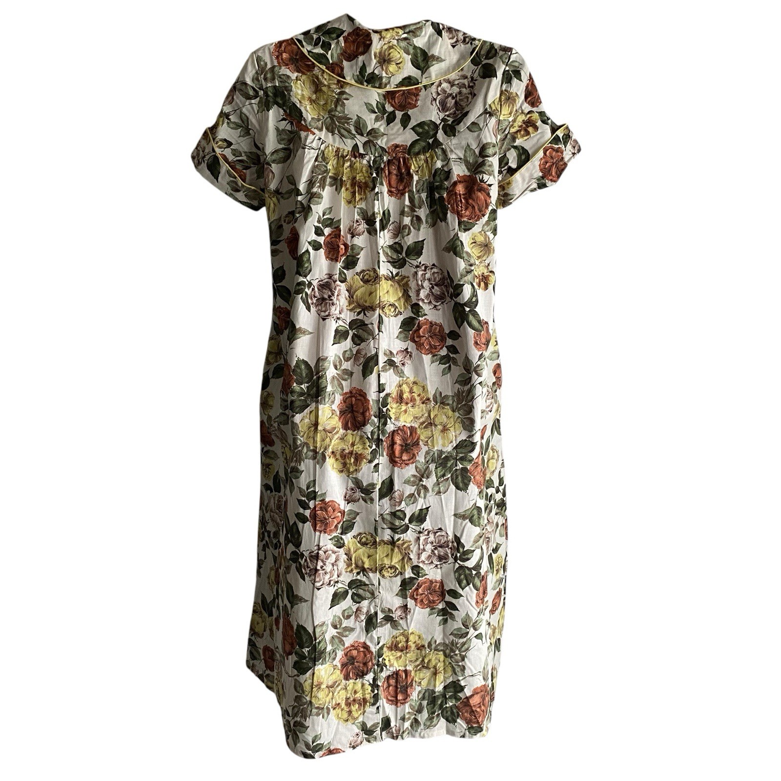 Vtg 50s 60s Youtheme Dress Women’s Size 12 Floral House Day NWT NOS