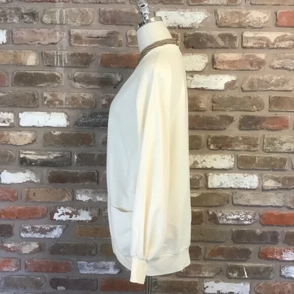 SLOPPY JOES Woman’s Vintage 80’s 90’s Cream Batwing Open Cardigan Reg Uni Size