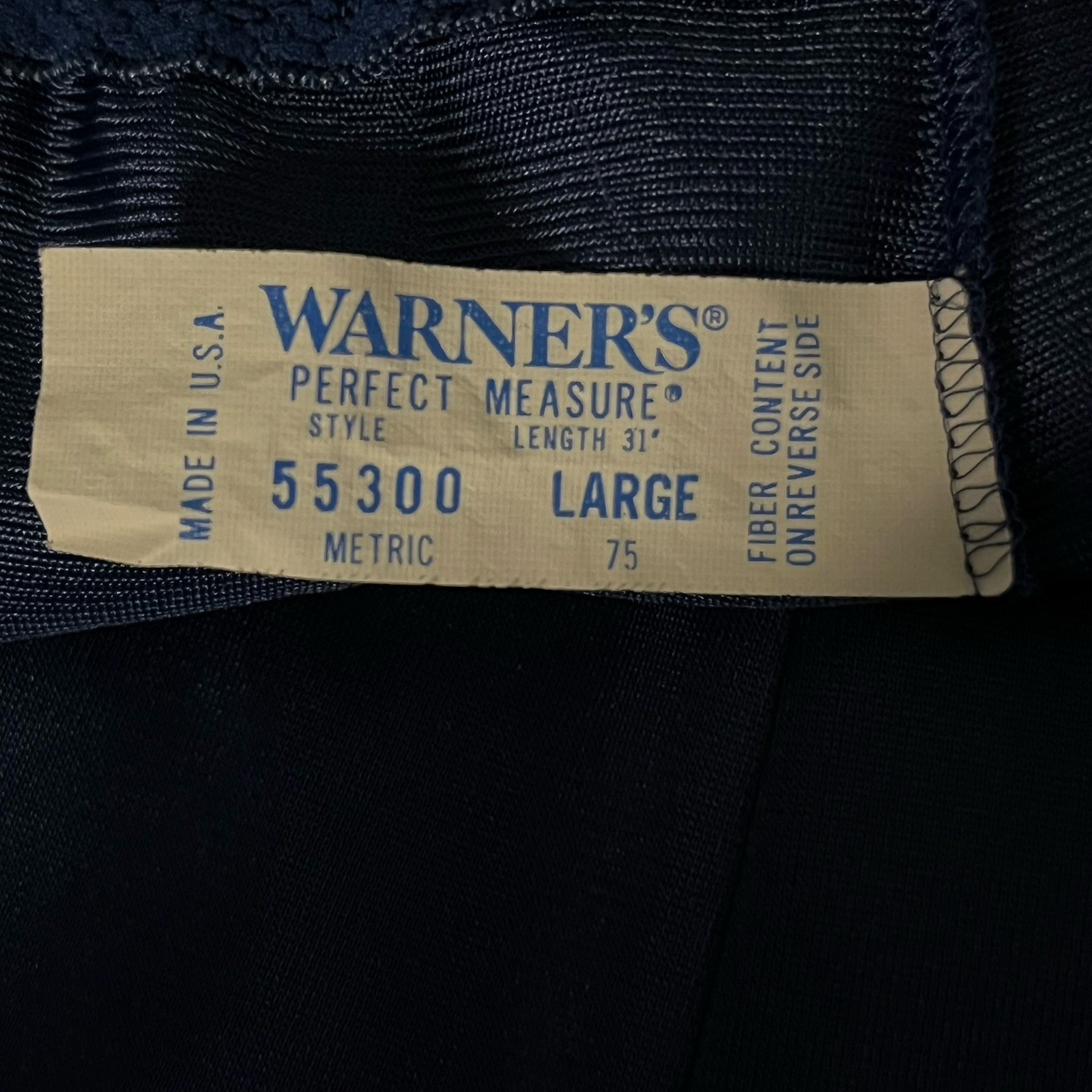 Vintage Warners Women Perfect Measure Nylon Half Slip Size L Made in USA #55300