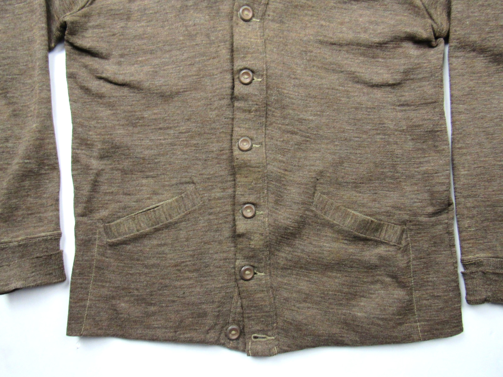 Vtg 1940s 50s Roper Knitting Co. Work Wear Knit Cardigan Sweater Mens Sz 44 40s