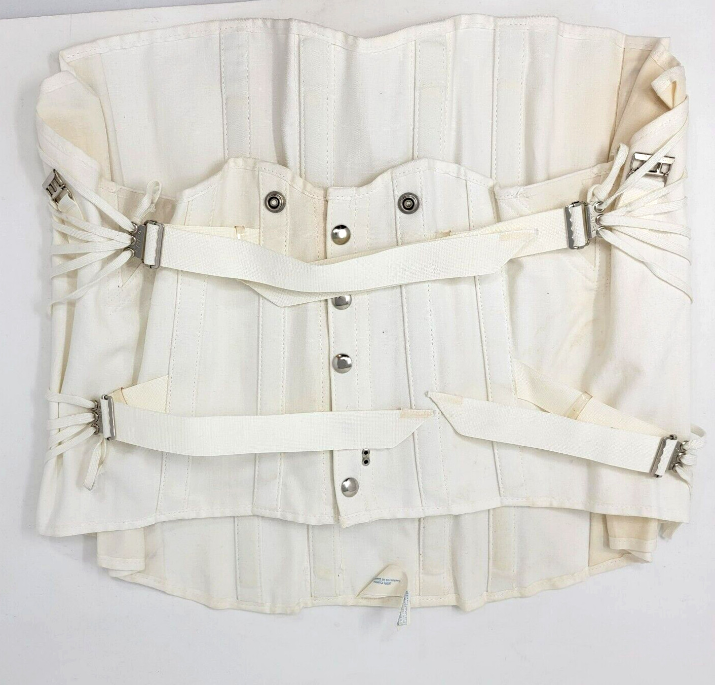 Vintage CAMP Corset Girdle Support #9166 SZ 44 Cotton Truss Laces 1940-50’s USA