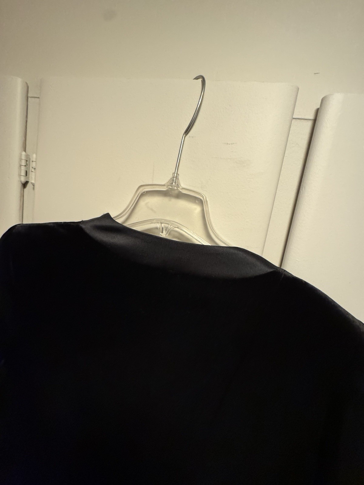 Giorgio Armani Signature Embroidered Black Velvet Satin Liner/Trim-sz 50 Vintage