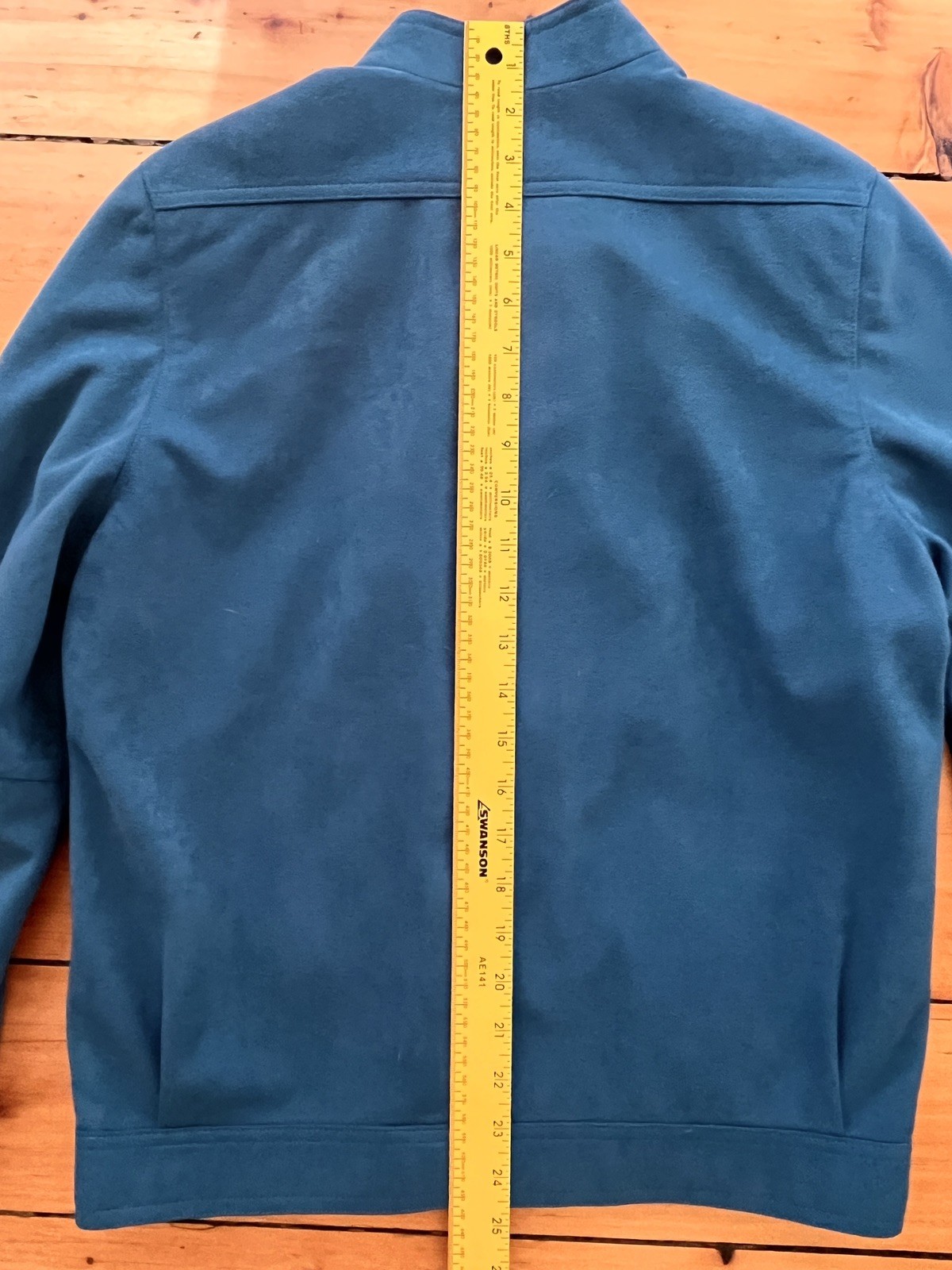Vintage Faux Suede Teal 80’s/90’s Jacket Made in West Germany