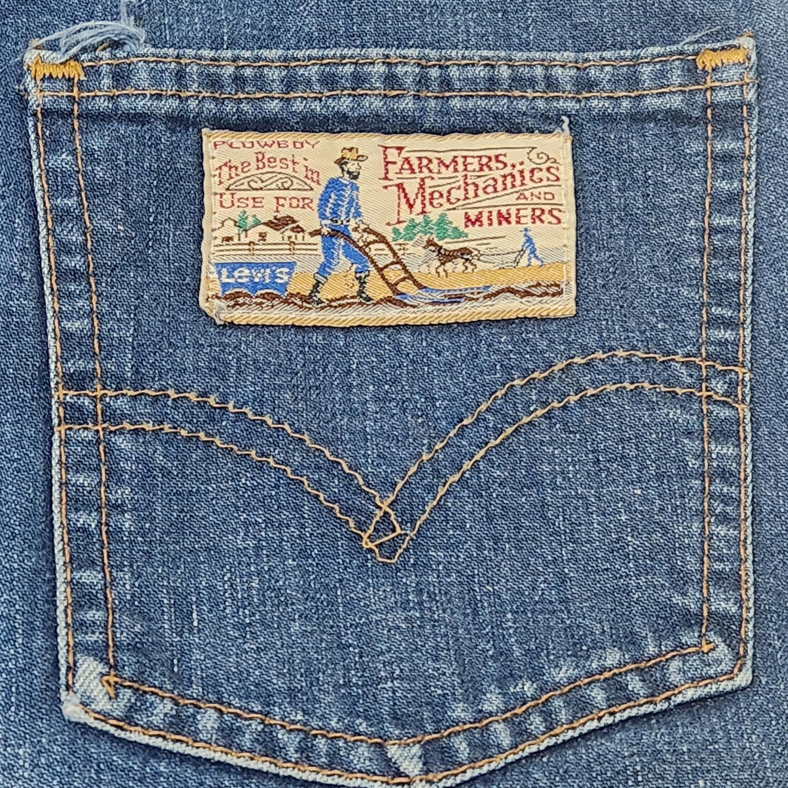 Rare Vintage 1979 Levi’s Plowboy Wide Leg Jeans 26×32 Bareback 70s Heritage