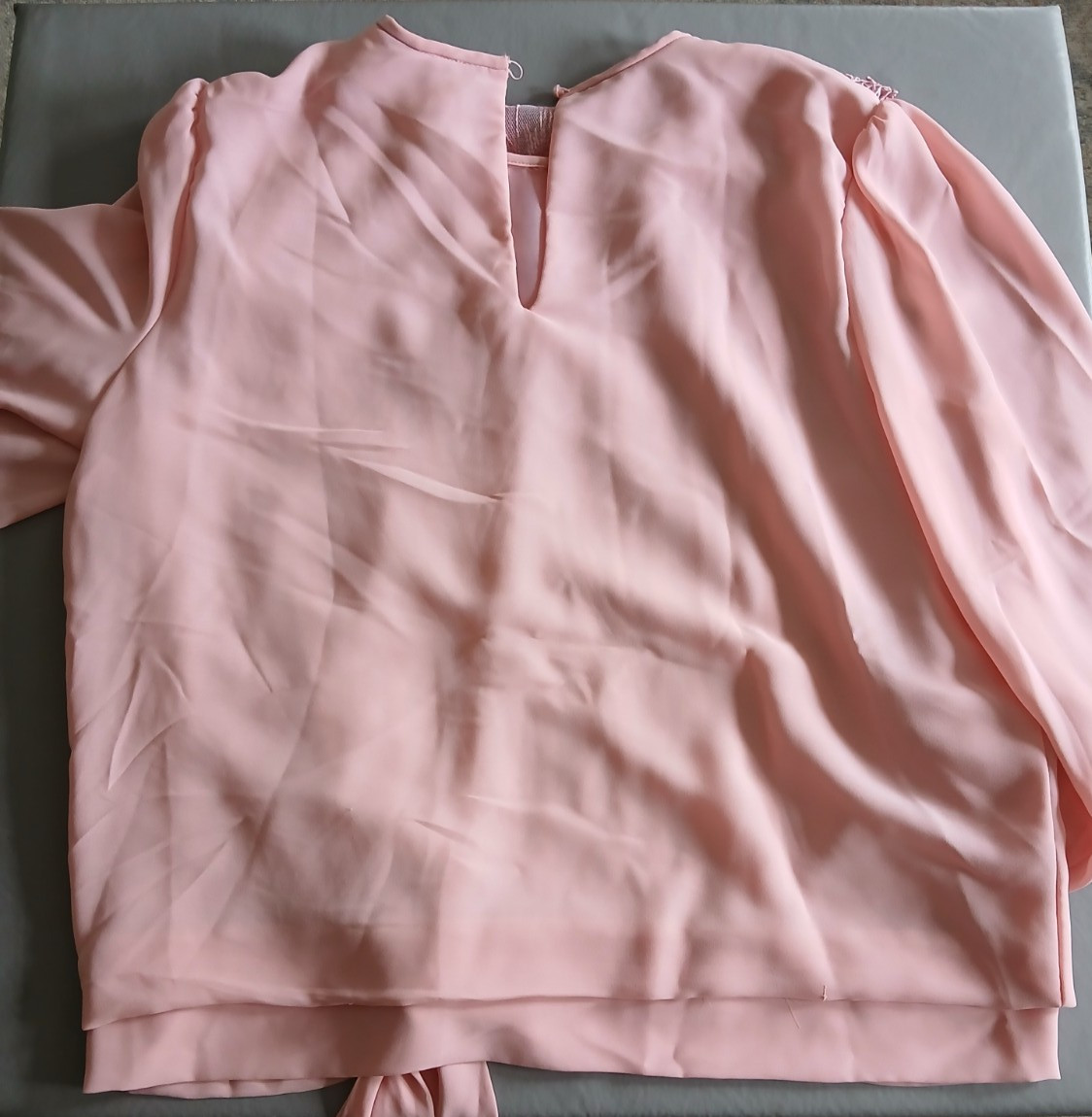 Vintage JCPenney Skirt &Top Set Pleated with side sash Pink size 18