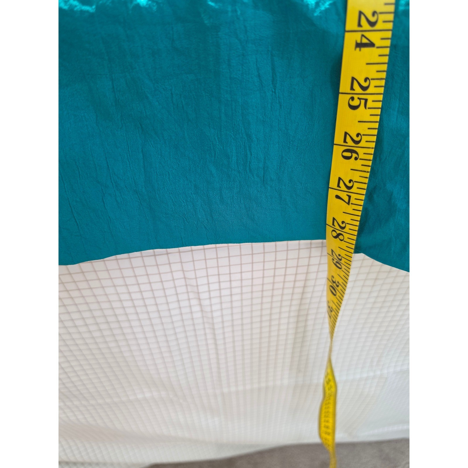 Vintage 80s Colorblock 3 Piece Skirt Set Teal Purple Geometric Women L Large