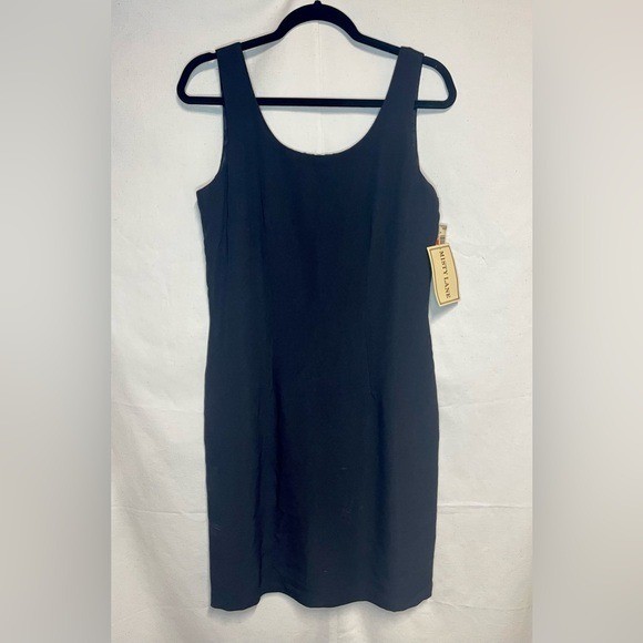 Vintage Misty Lane Black Sleeveless Sheath Dress NWT Union Made USA Size 9/10