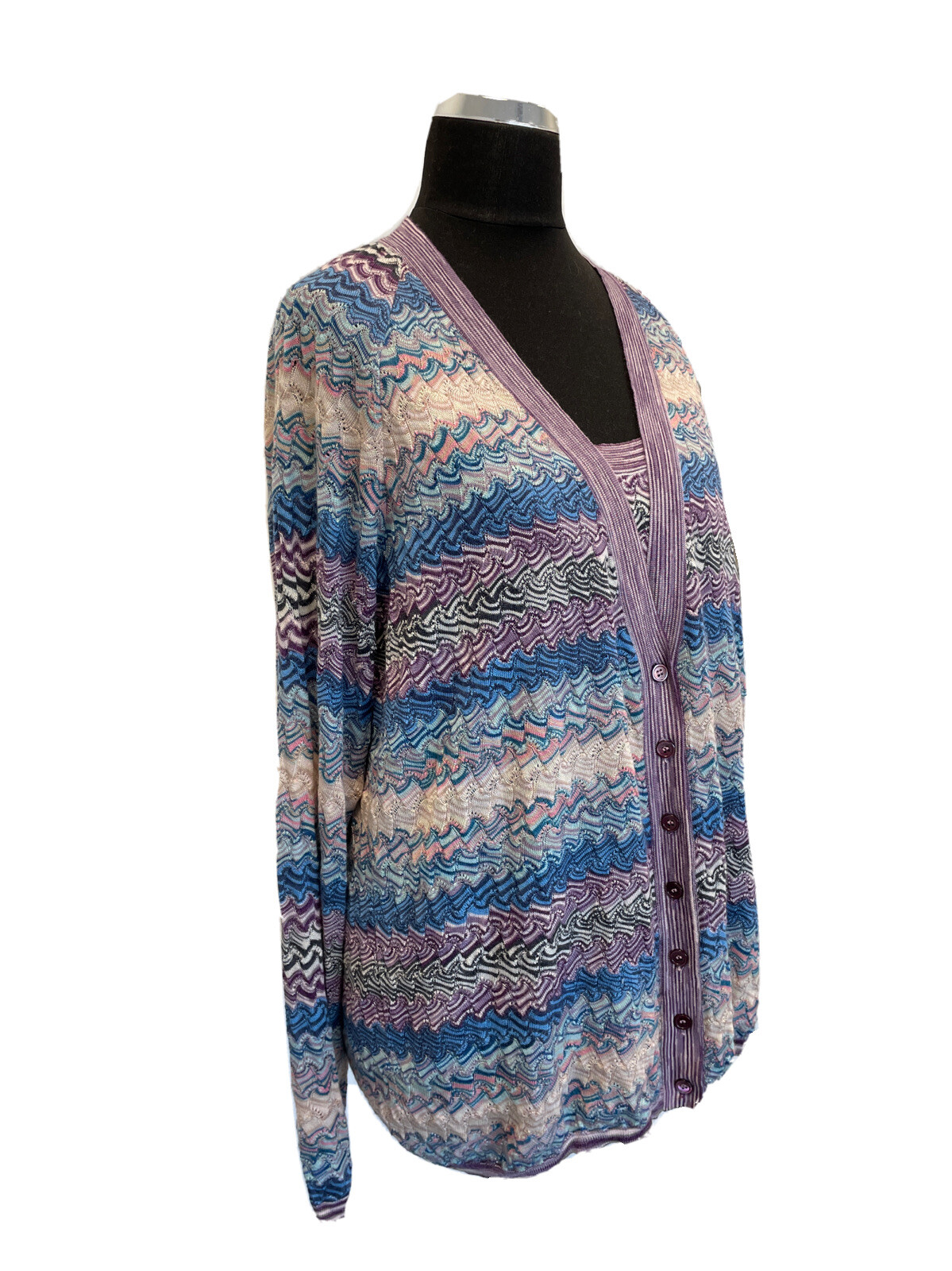 MISSONI TWIN SET JERSEY WOMEN SHIRT WOMAN VINTAGE JHA602