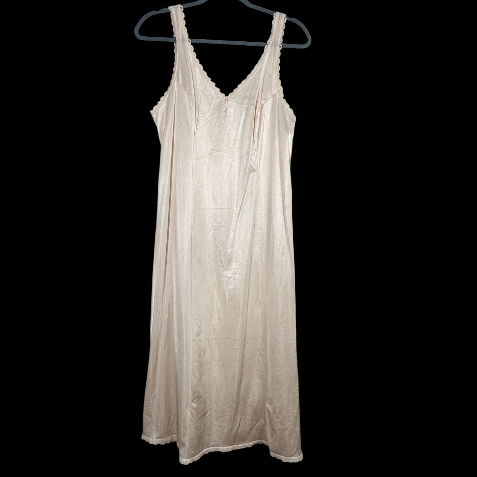 Warners Perfect Measure Vintage Full Slip Beige Antron III Nylon Size 36