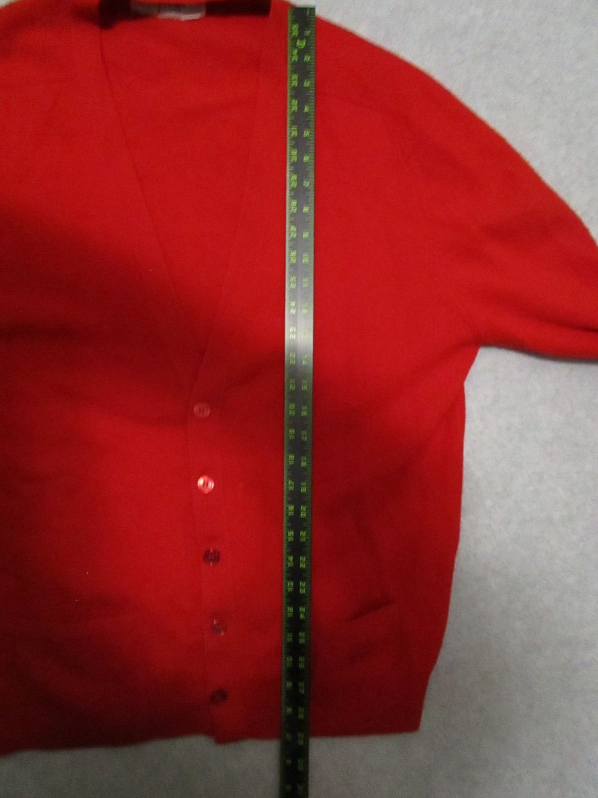 Pringle of Scotland Cardigan Mens XL Red Wool V Neck Sweater Button 46