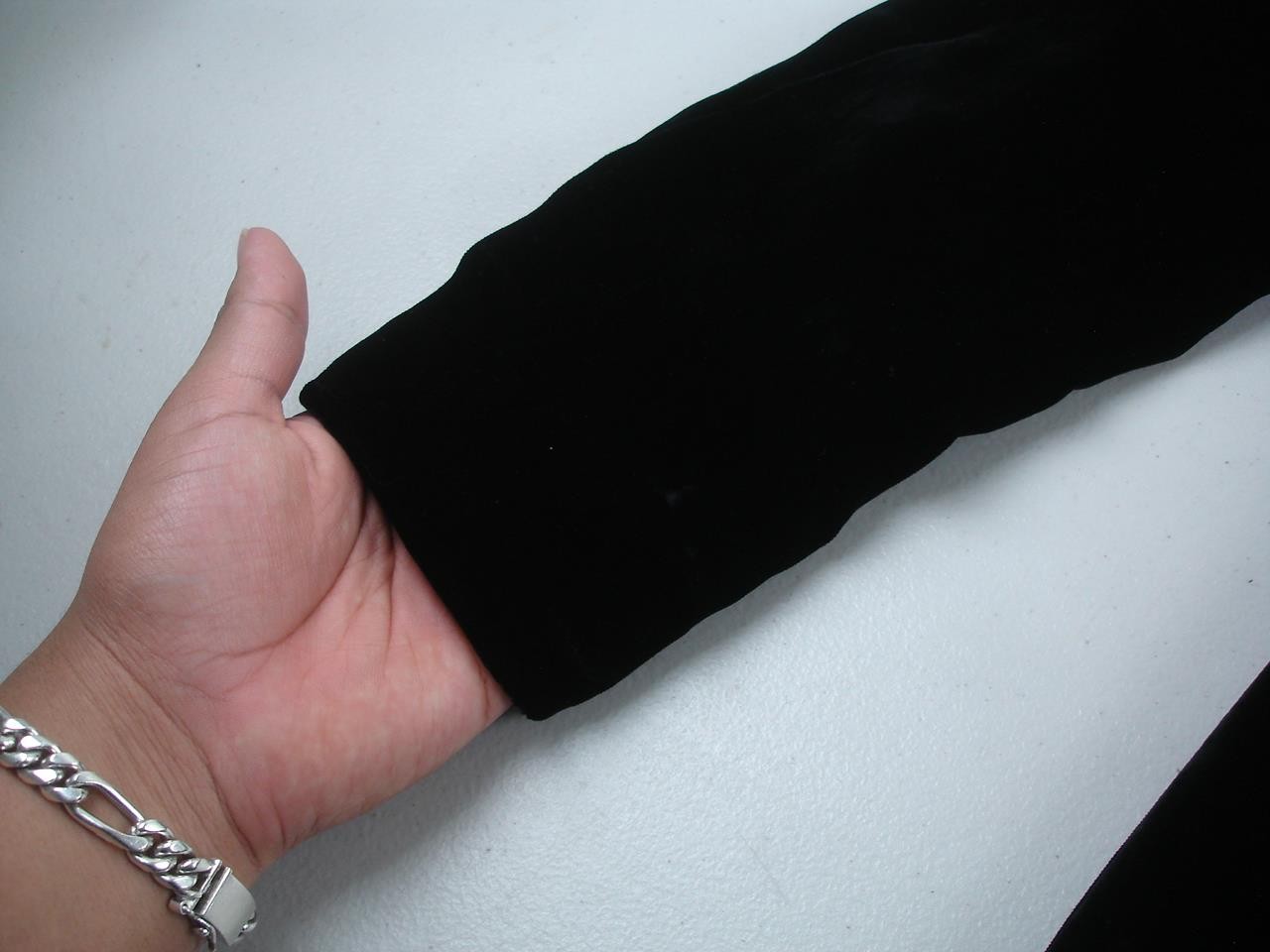 Women’s XS Vtg 1900’s Black Velvet Hooded Beaded Cloak Cape Opera Long Victorian