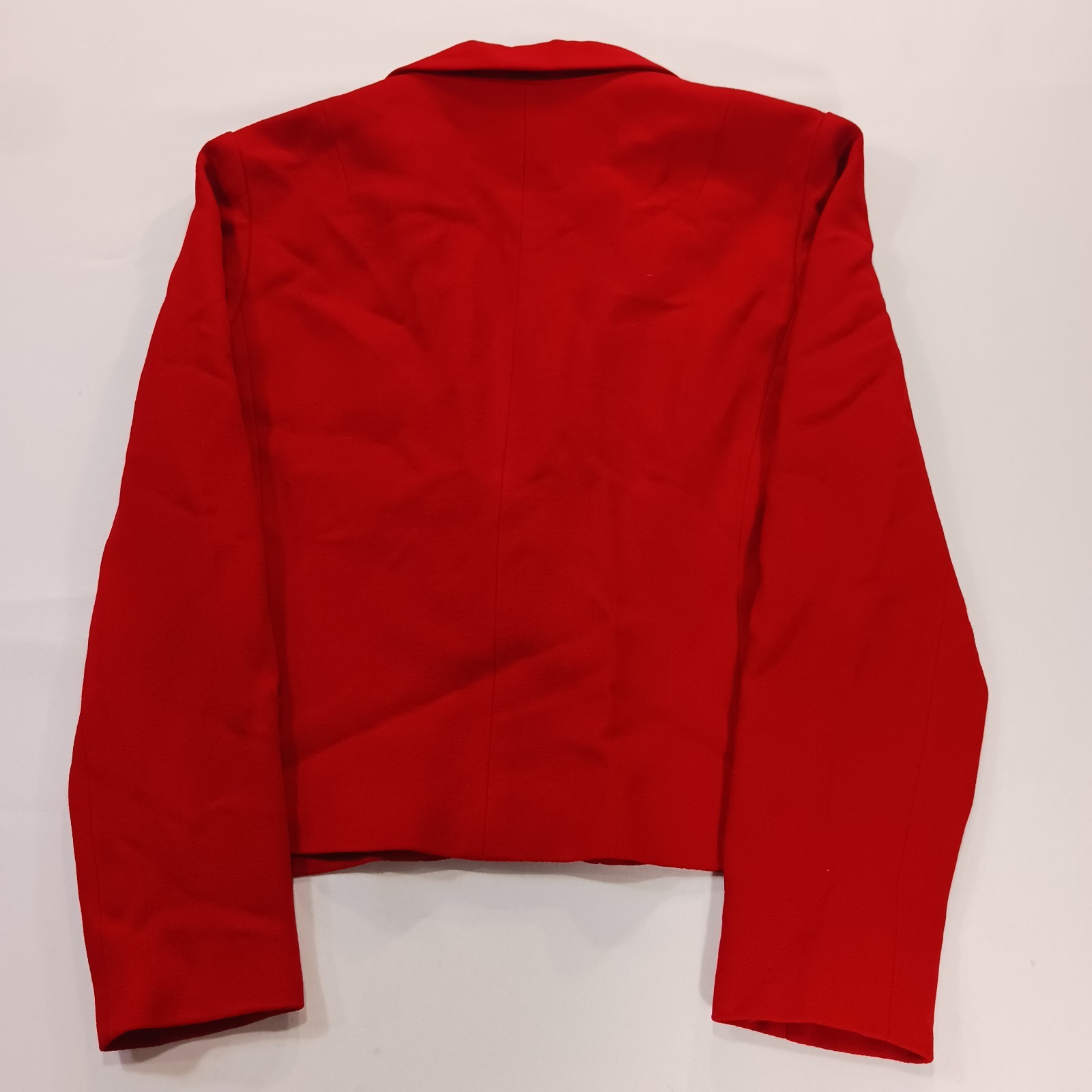 Vintage I. Magnin David Hayes Women’s Red 100% Pure Wool Blazer Jacket Size 14