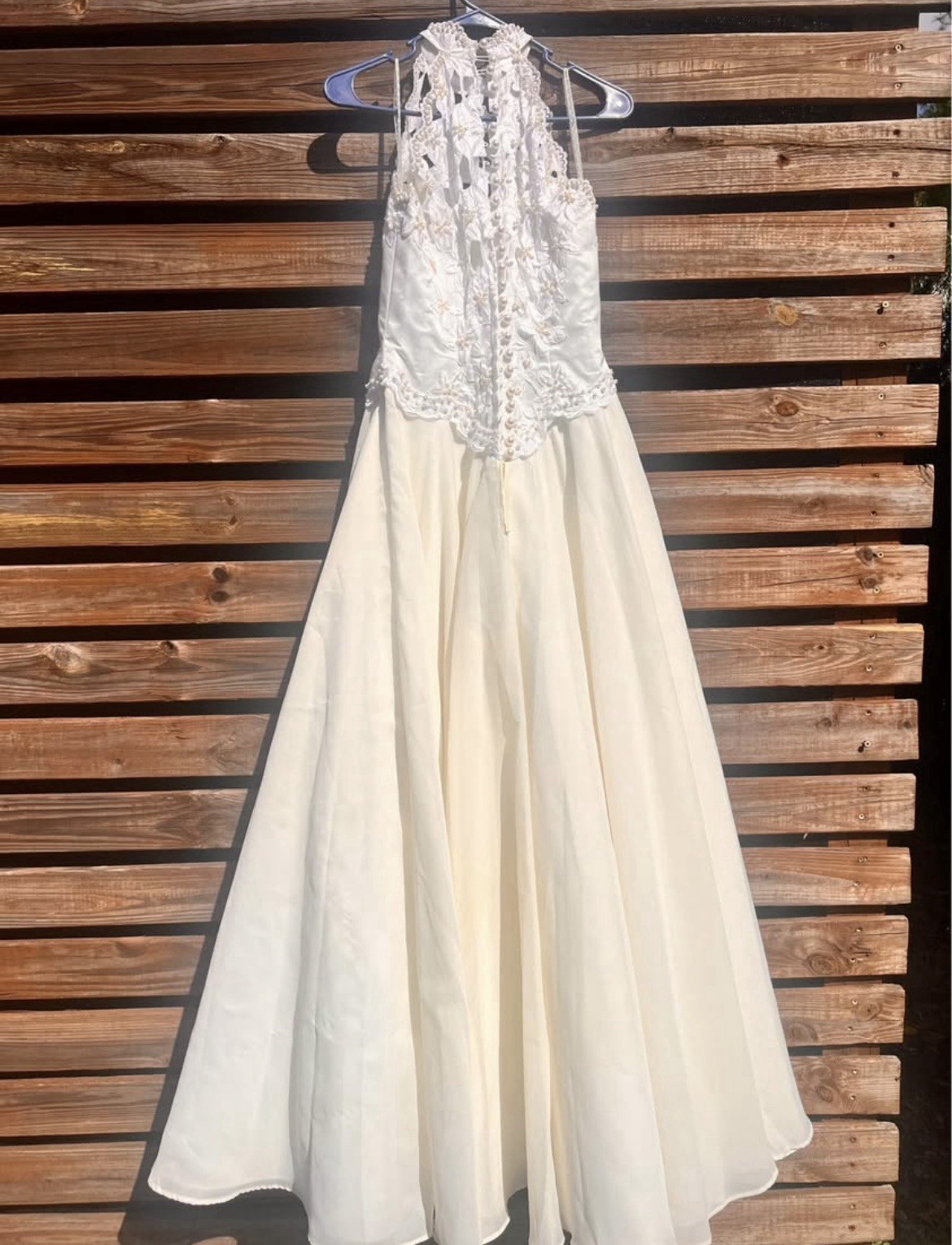 De Villiers Designer Collection Hatfield White Vintage Wedding Dress (READ DESC)
