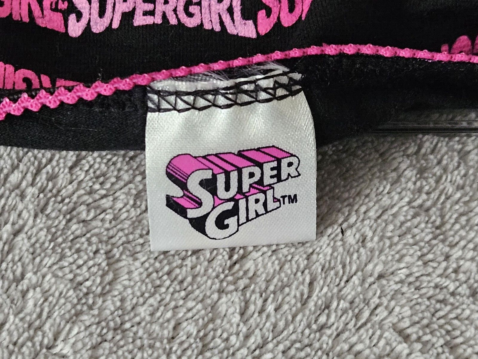 SuperGirl Intimates Women’s Bikini Panties Size: SMALL Color: BLACK/PINK
