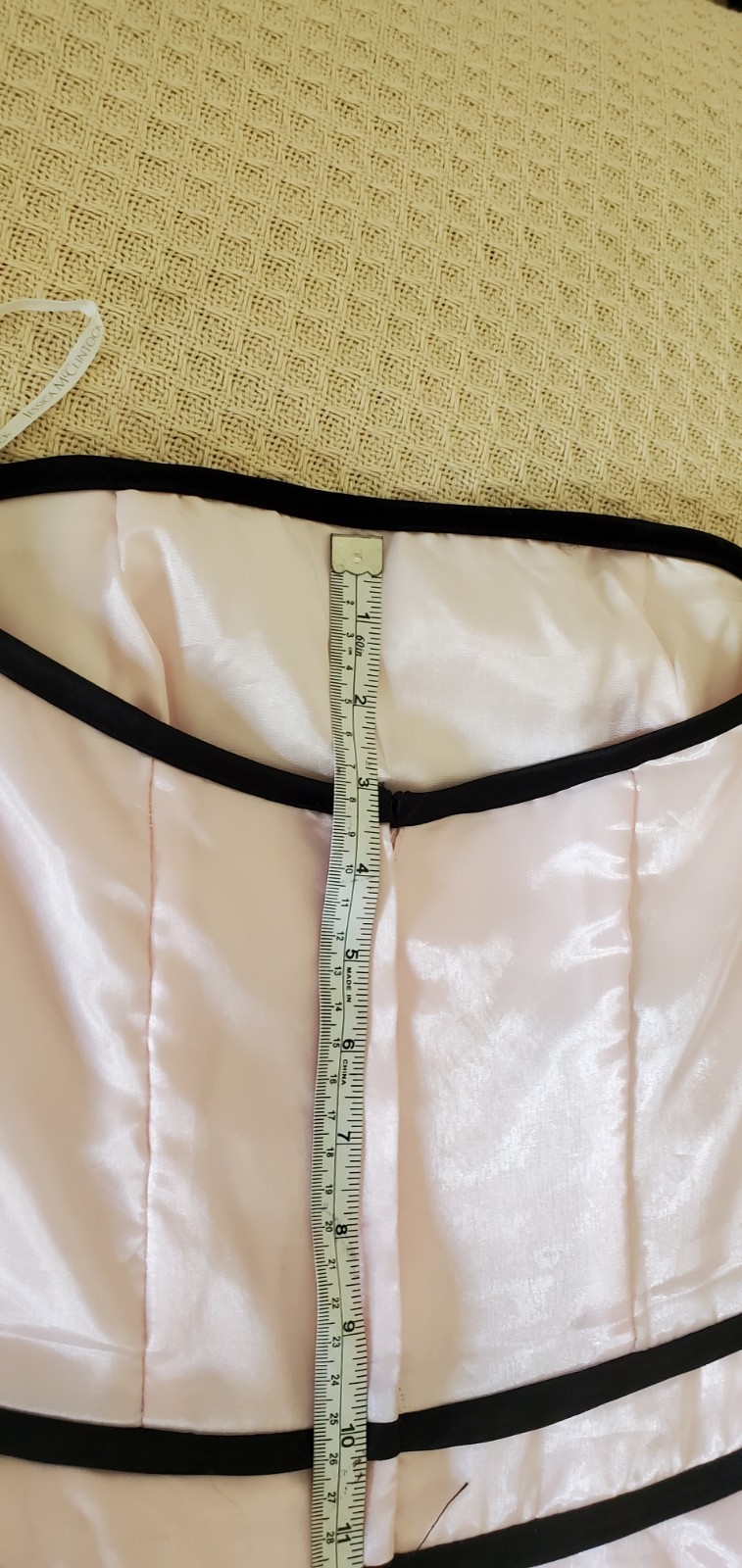 Scott McClintock Pink/Black Strapless Dress for Prom, Wedding, Party