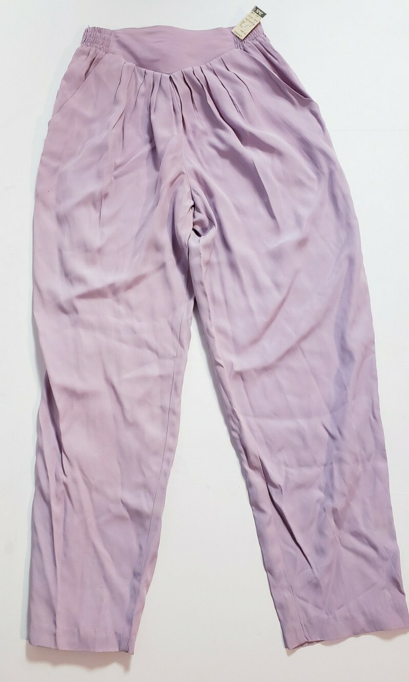 NWT! Melrose Vintage 80’s Lilac Pleated High Waist Pants W/Pockets! Size 8