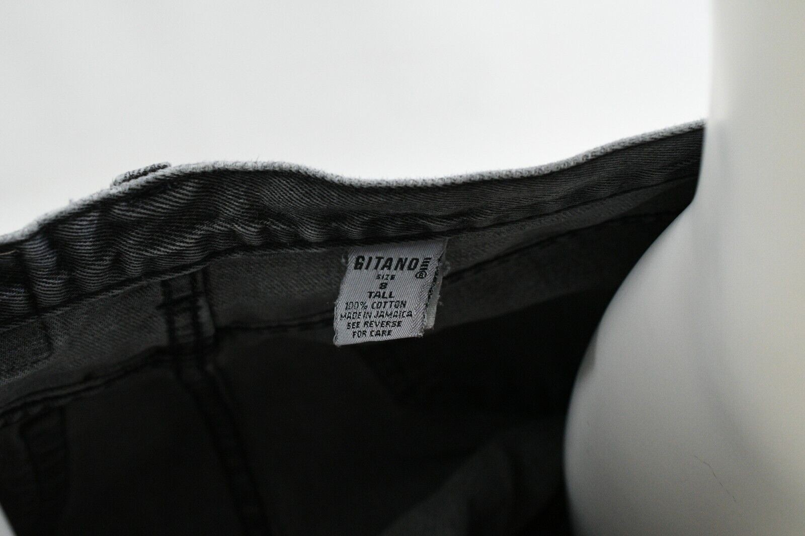 90s Vintage Black Wash High Waist Tapered Leg Jeans Womens 8 Gitano
