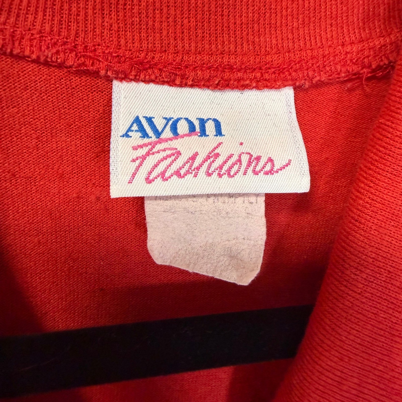 Vintage Avon Fashions Red Double Breasted Knit Midi Dress Gold Buttons