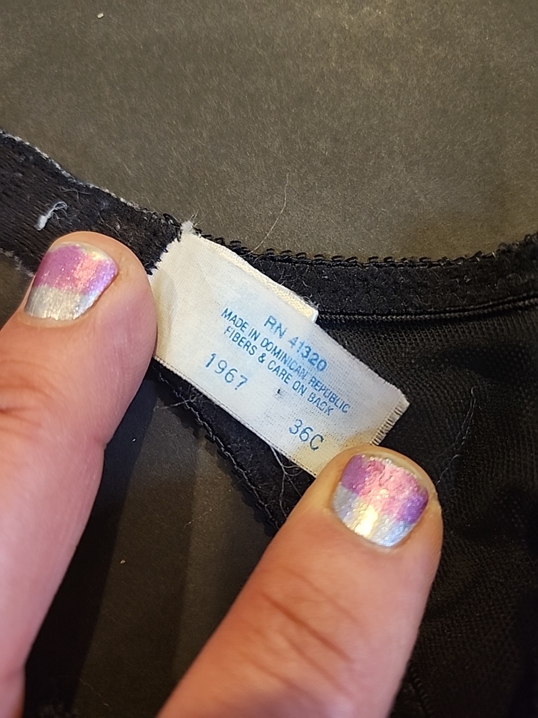 Vtg Victoria’s Secret Second Skin & Lace Multicolor Underwire Bra Size 36B